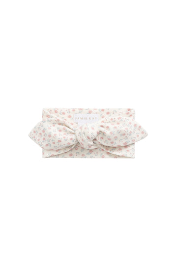 Organic Cotton Headband - Posy Garden Pink Childrens Headband from Jamie Kay NZ