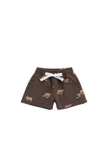 Organic Cotton Jalen Short - Bear Buddies Canteen Childrens Short from Jamie Kay NZ