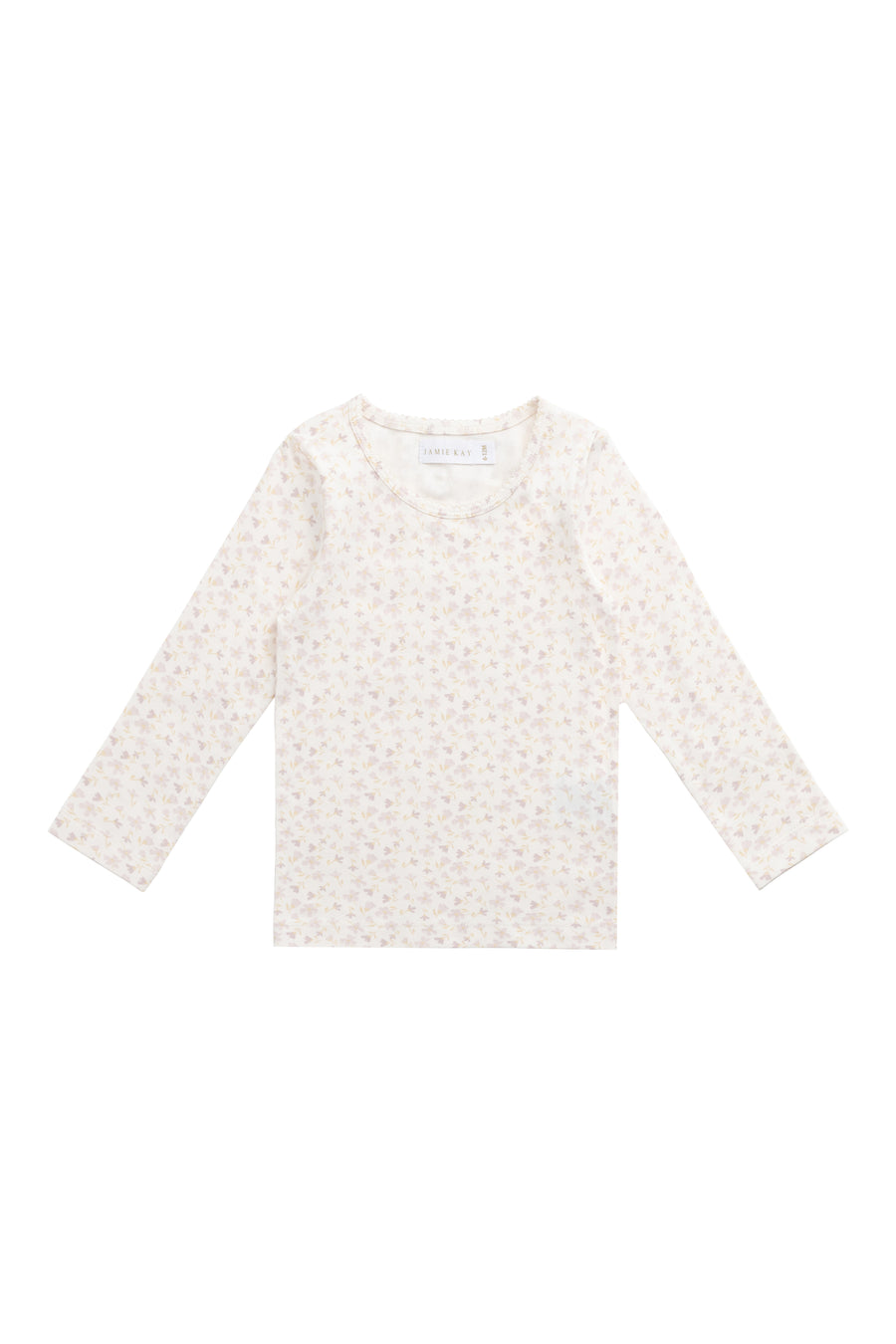 Organic Cotton Long Sleeve Top - Aries Mauve Childrens Top from Jamie Kay NZ