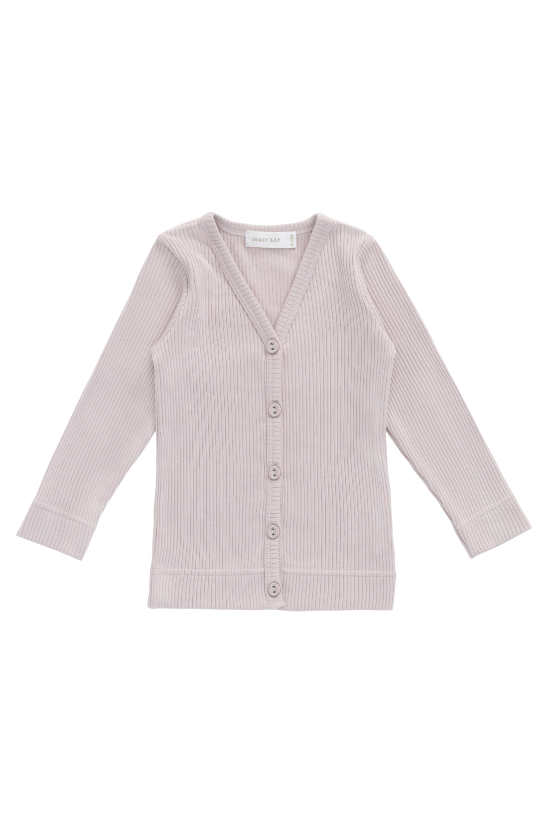 Organic Cotton Modal Cardigan - Violet Tint Childrens Cardigan from Jamie Kay NZ