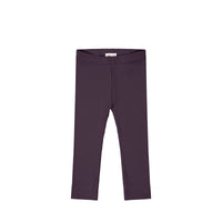 Organic Cotton Modal Everyday Legging - Blackberry Childrens Legging from Jamie Kay NZ