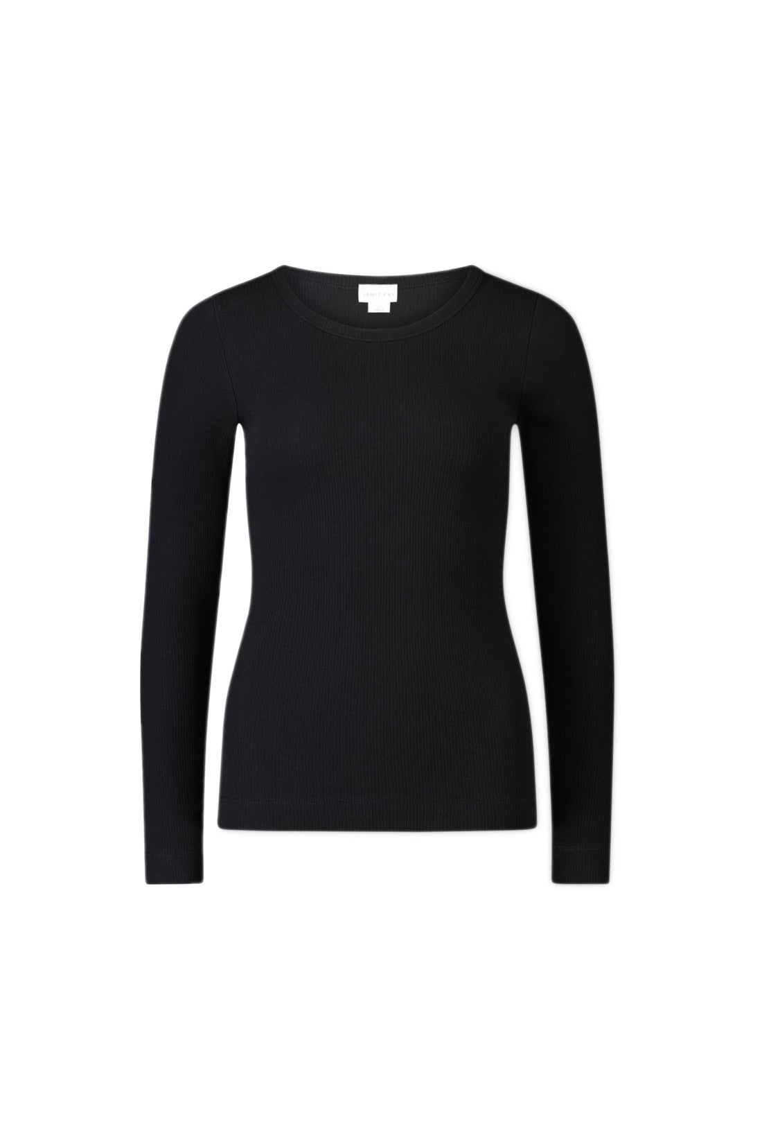 Organic Cotton Modal Womens Grace Rib Long Sleeve Top - Ebony Childrens Top from Jamie Kay NZ