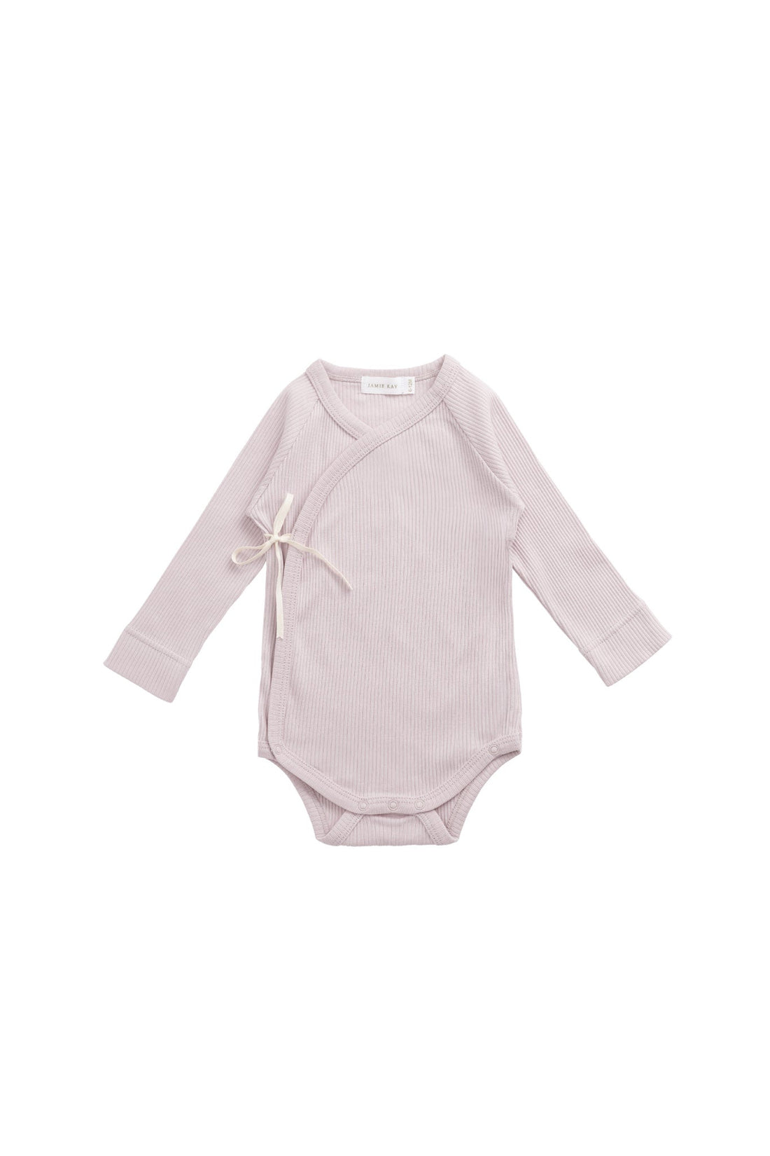 Organic Cotton Modal Marina Long Sleeve Bodysuit - Violet Tint Childrens Bodysuit from Jamie Kay NZ