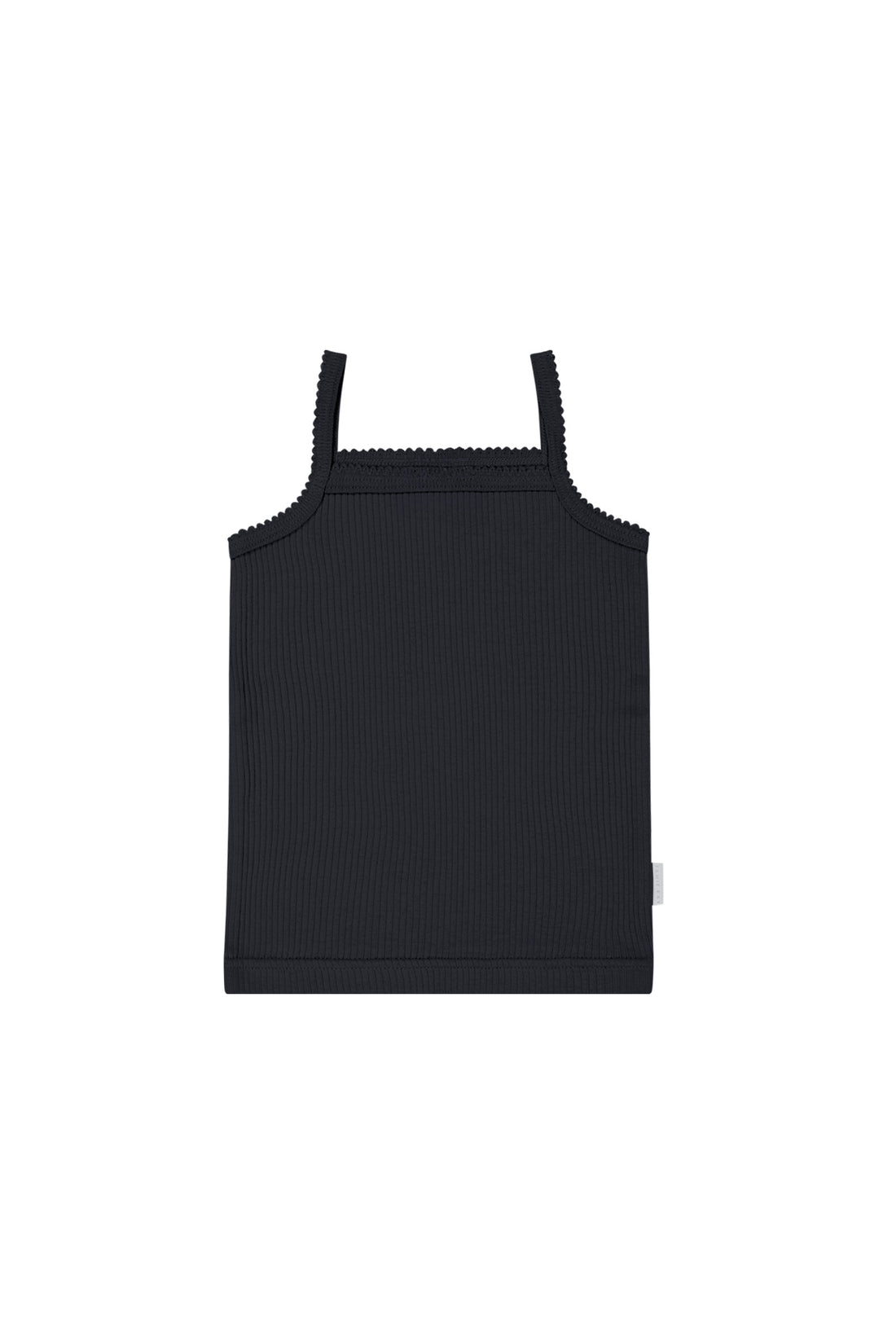 Organic Cotton Modal Marina Singlet - Ebony Childrens Top from Jamie Kay NZ