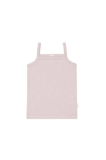 Organic Cotton Modal Marina Singlet - Violet Tint Childrens Top from Jamie Kay NZ