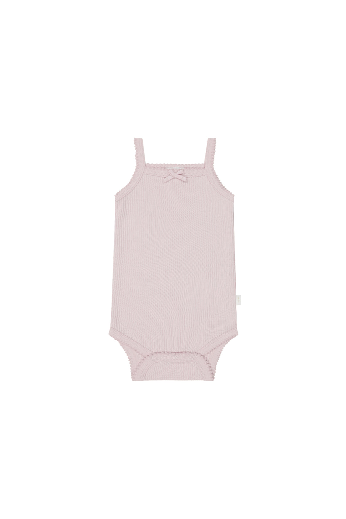 Organic Cotton Modal Singlet Bodysuit - Violet Tint Childrens Bodysuit from Jamie Kay NZ