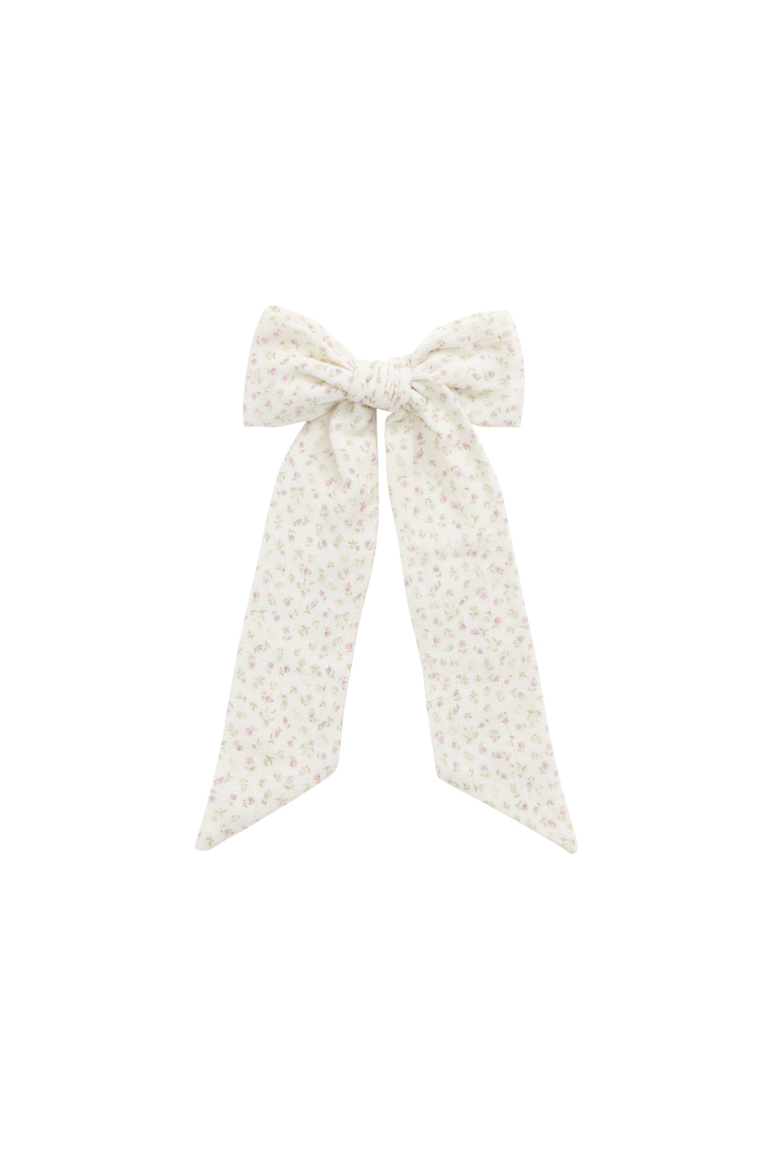 Organic Cotton Muslin Alora Bow - Pippa Pink Childrens Bow from Jamie Kay NZ