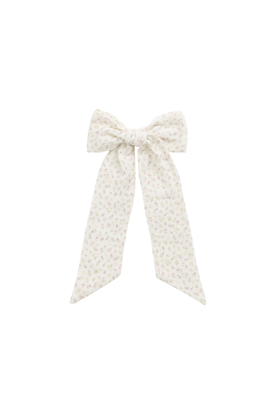 Organic Cotton Muslin Alora Bow - Pippa Pink Childrens Bow from Jamie Kay NZ