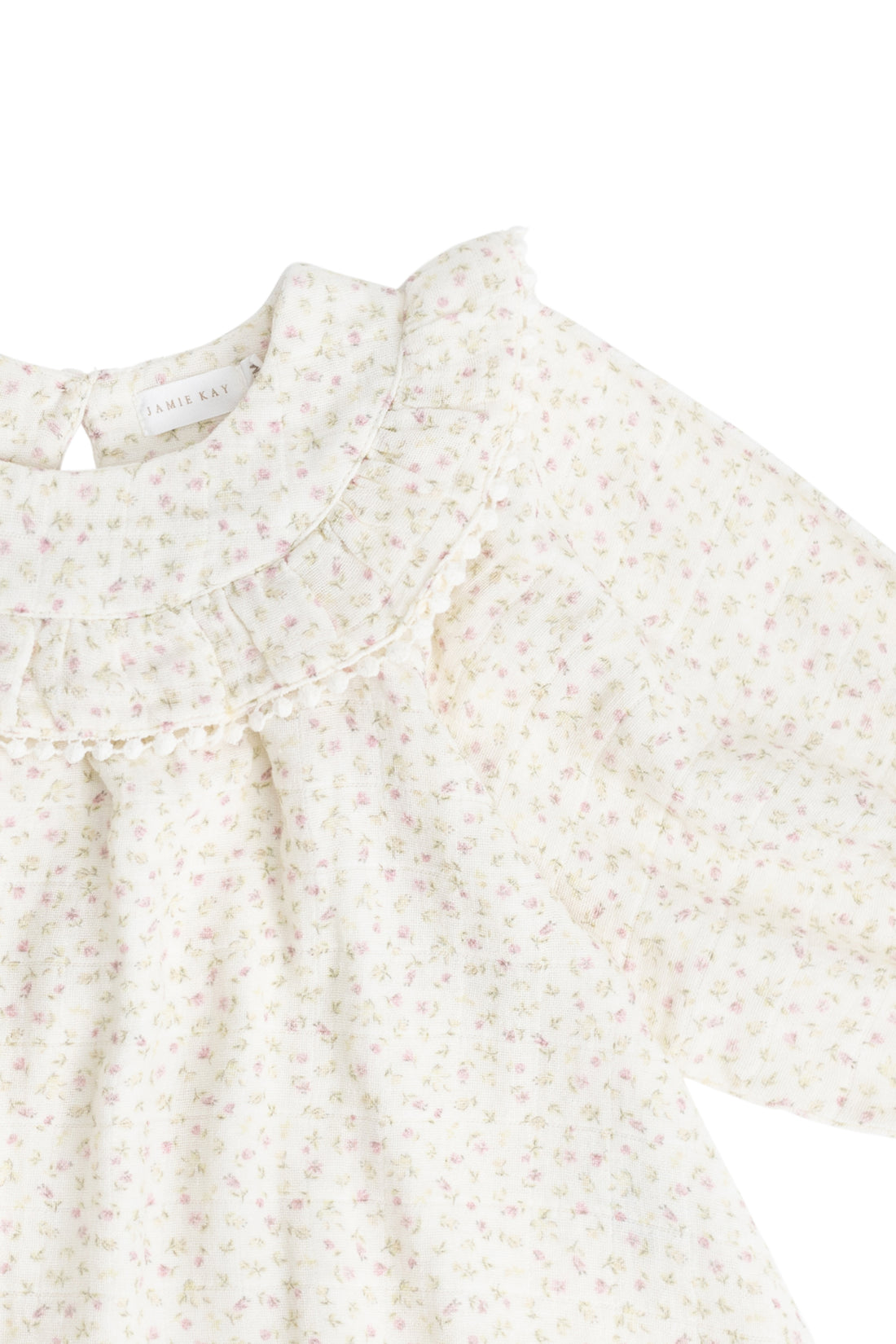 Organic Cotton Muslin Cleo Blouse - Pippa Pink Childrens Top from Jamie Kay NZ