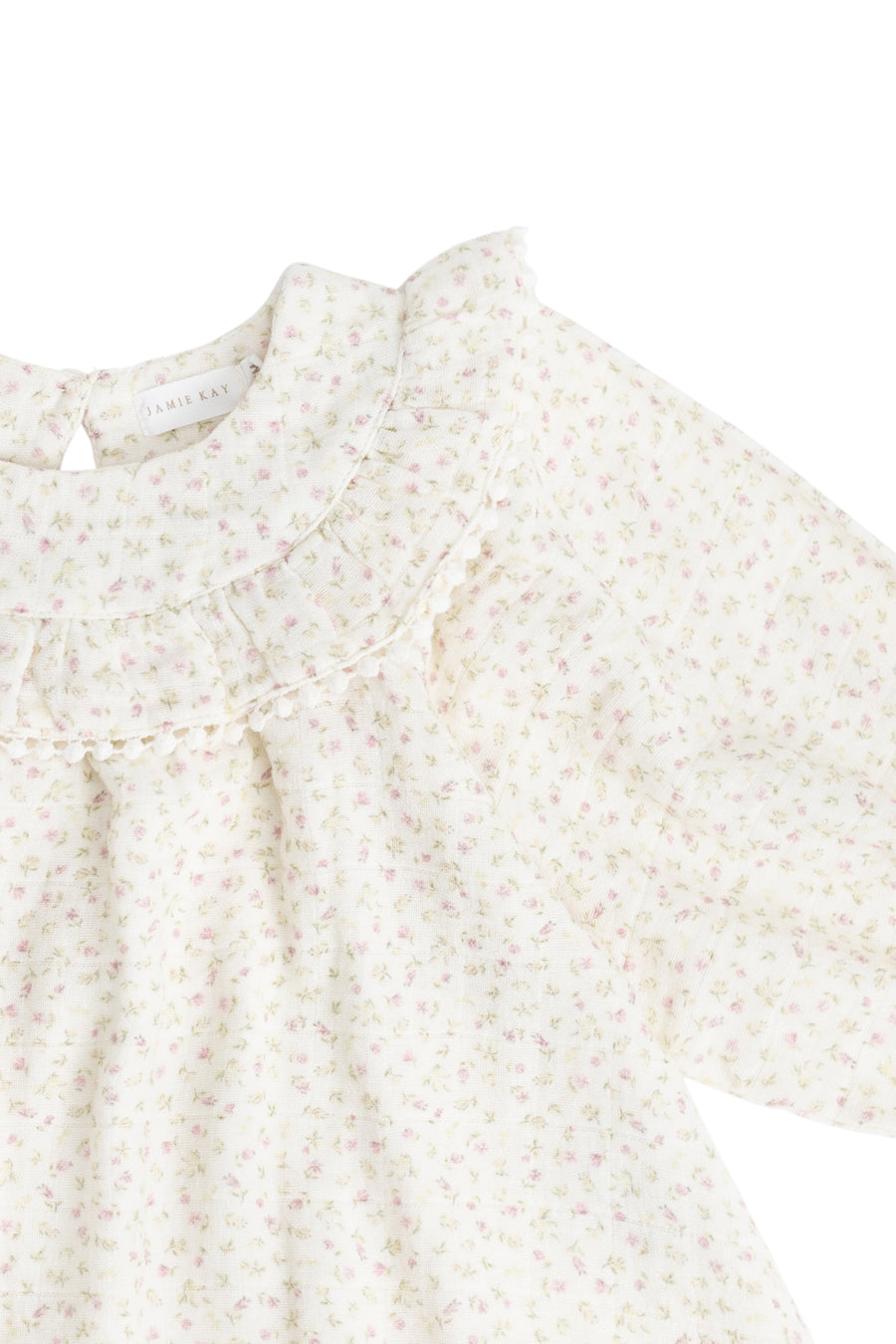Organic Cotton Muslin Cleo Blouse - Pippa Pink Childrens Top from Jamie Kay NZ