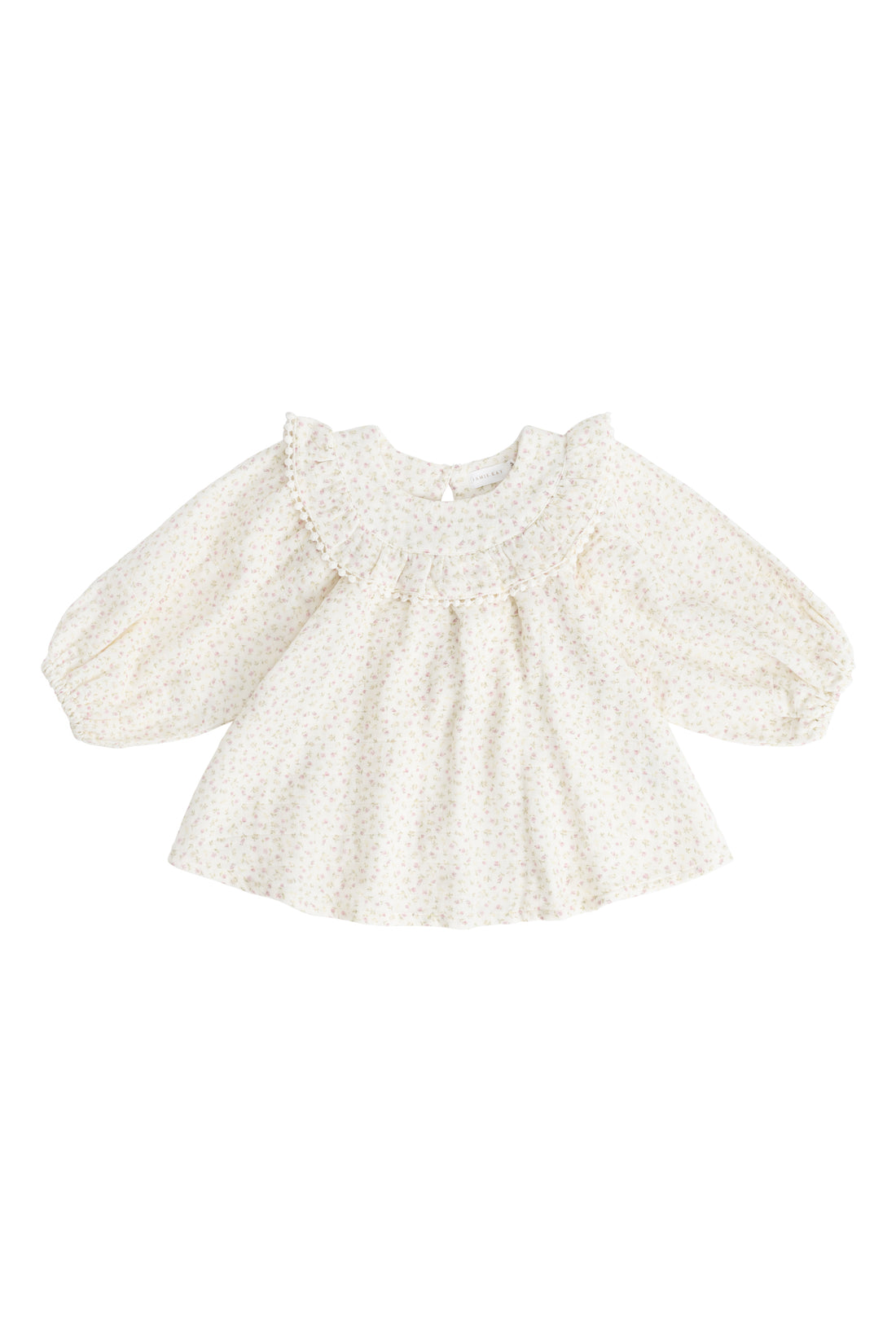 Organic Cotton Muslin Cleo Blouse - Pippa Pink Childrens Top from Jamie Kay NZ