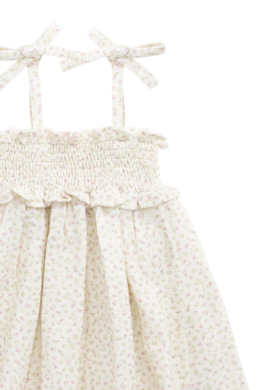 Organic Cotton Muslin Cleo Dress - Pippa Pink Childrens Dress from Jamie Kay NZ