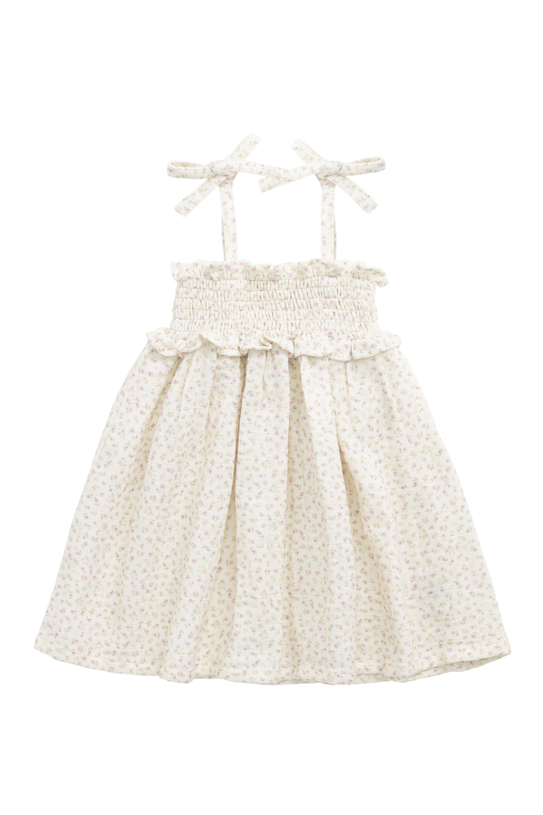 Organic Cotton Muslin Cleo Dress - Pippa Pink Childrens Dress from Jamie Kay NZ