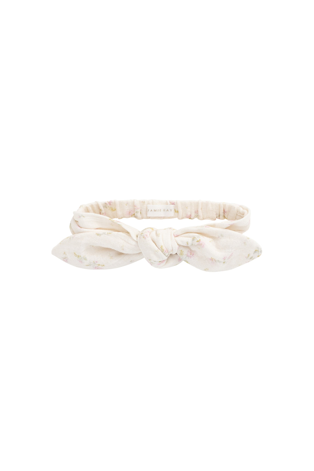 Organic Cotton Muslin Headband - Emelia Pink Childrens Headband from Jamie Kay NZ