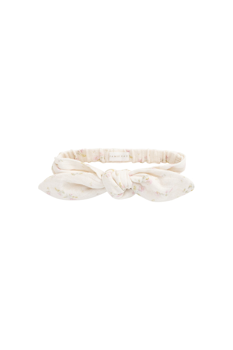 Organic Cotton Muslin Headband - Emelia Pink Childrens Headband from Jamie Kay NZ