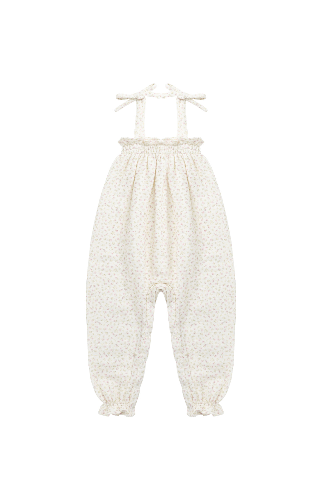 Organic Cotton Muslin Myla Jumpsuit - Pippa Pink Childrens Jumpsuit from Jamie Kay NZ