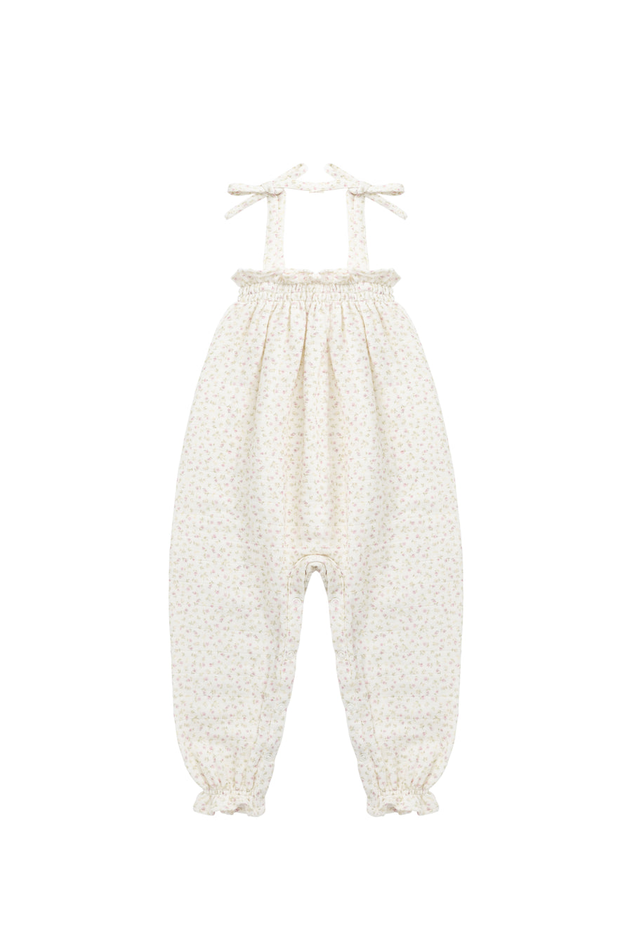 Organic Cotton Muslin Myla Jumpsuit - Pippa Pink Childrens Jumpsuit from Jamie Kay NZ