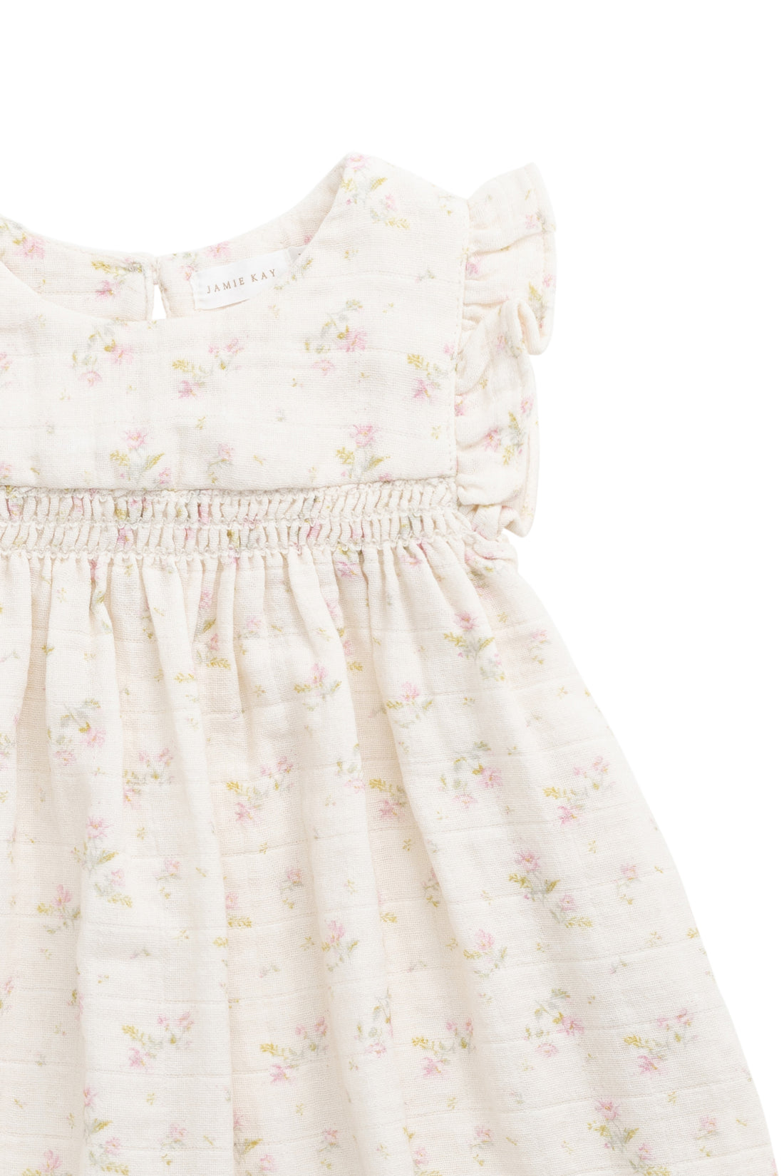 Organic Cotton Muslin Tiana Dress - Emelia Pink Childrens Dress from Jamie Kay NZ