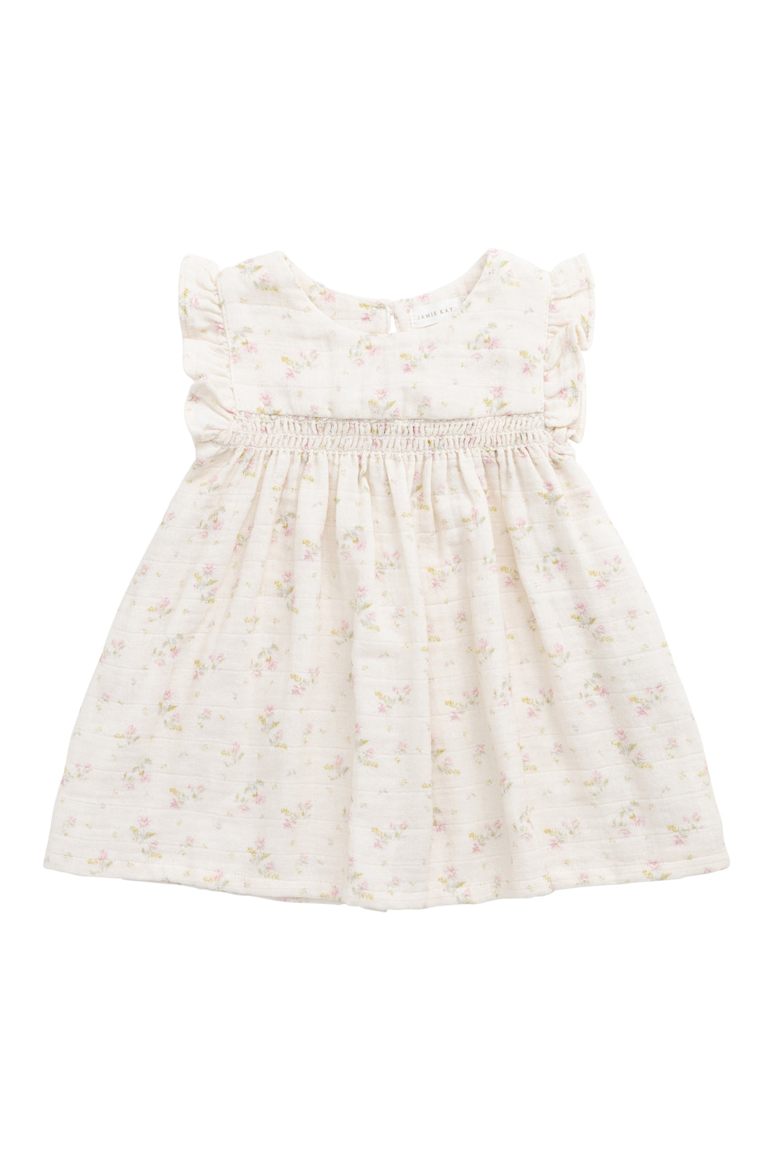 Organic Cotton Muslin Tiana Dress - Emelia Pink Childrens Dress from Jamie Kay NZ