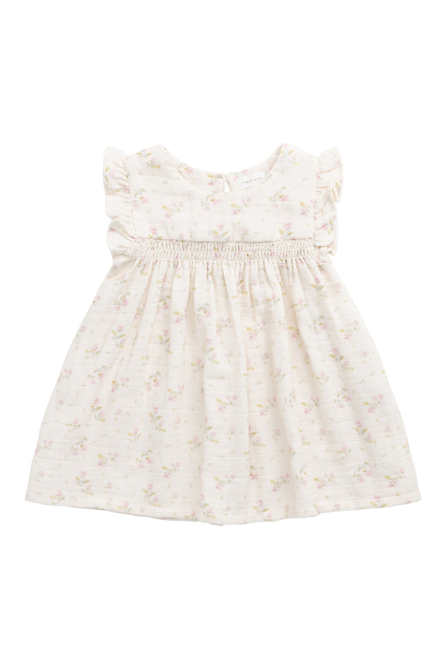 Organic Cotton Muslin Tiana Dress - Emelia Pink Childrens Dress from Jamie Kay NZ