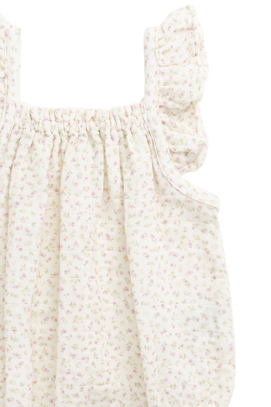 Organic Cotton Muslin Tiana Playsuit - Pippa Pink Childrens Playsuit from Jamie Kay NZ