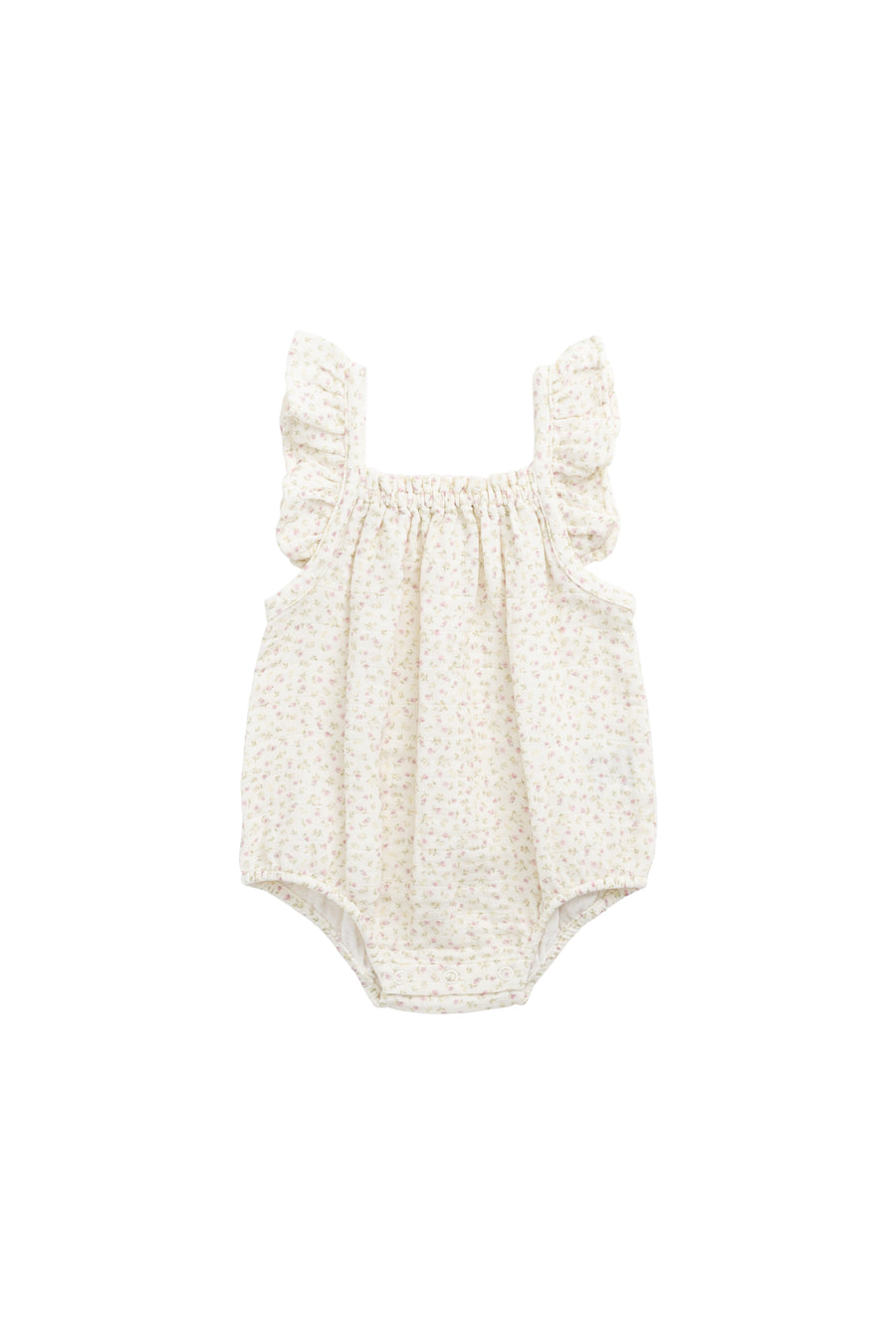 Organic Cotton Muslin Tiana Playsuit - Pippa Pink Childrens Playsuit from Jamie Kay NZ