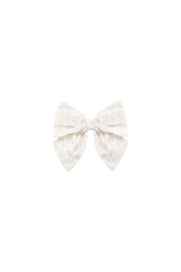 Organic Cotton Myla Bow - Aries Mauve Childrens Bow from Jamie Kay NZ
