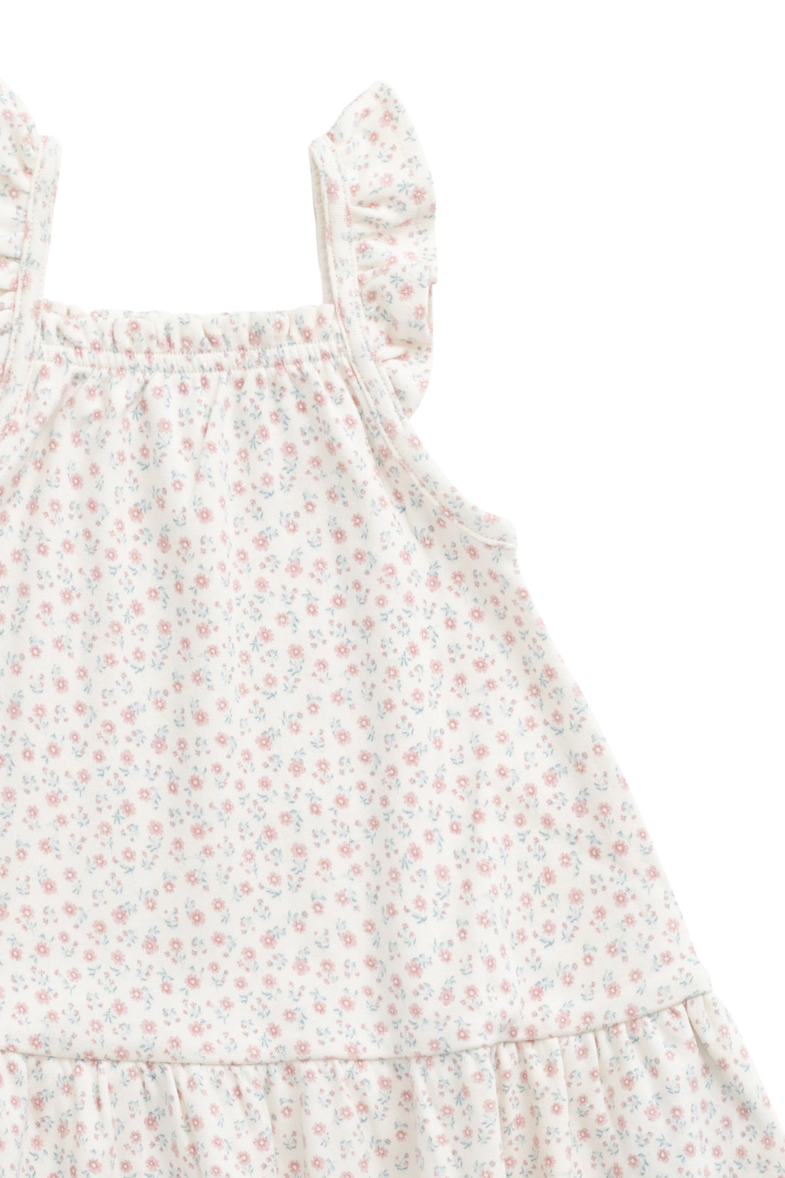 Organic Cotton Nelly Dress - Posy Garden Pink Childrens Dress from Jamie Kay NZ