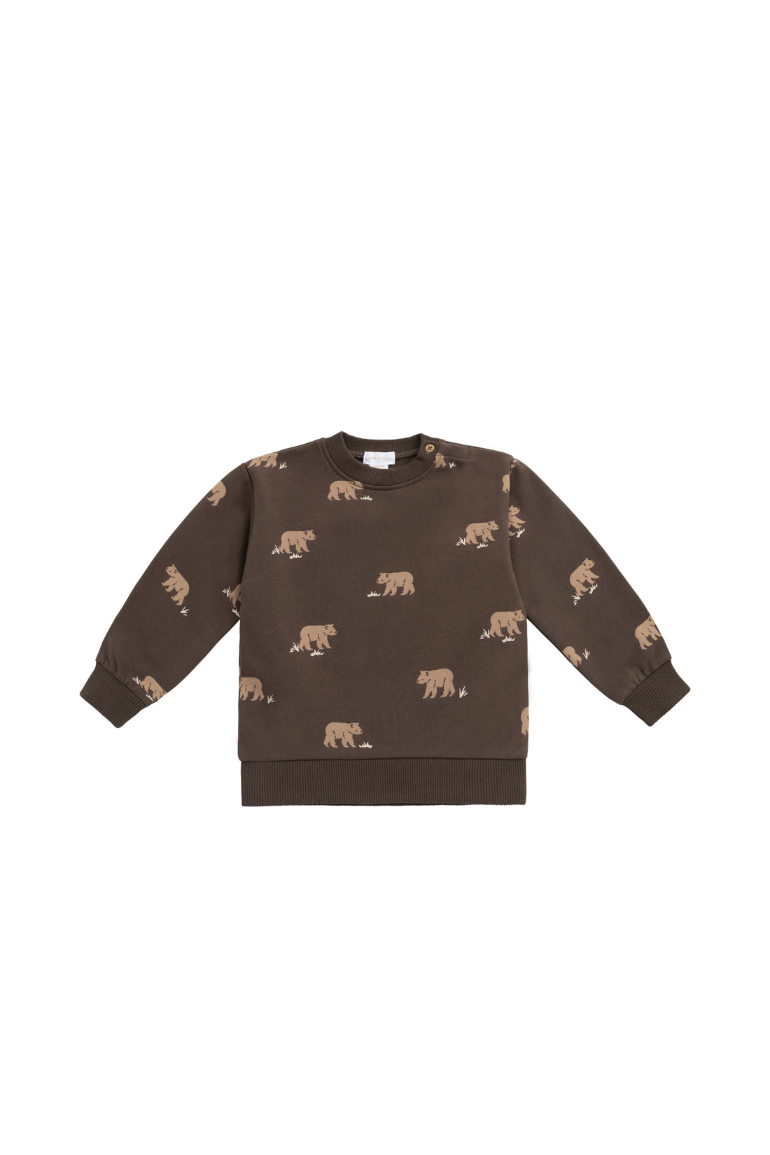 Organic Cotton Peyton Sweatshirt - Bear Buddies Canteen Childrens Top from Jamie Kay NZ