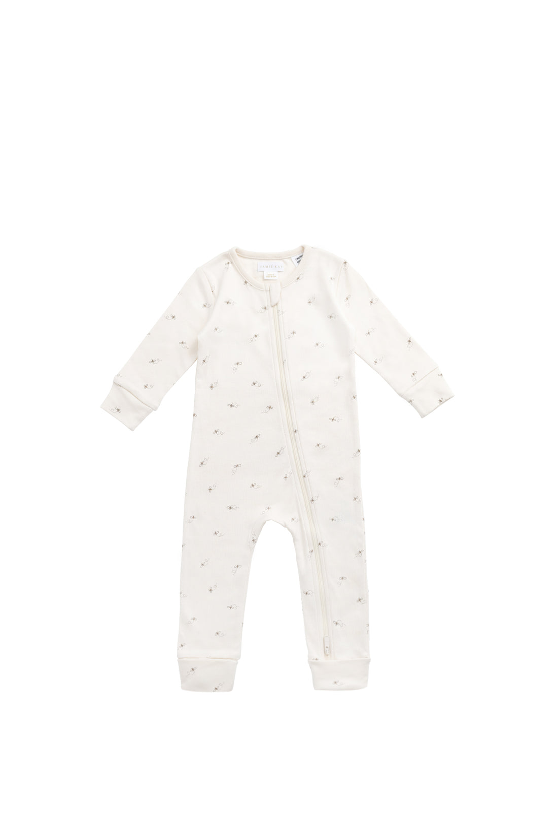 Organic Cotton Reese Zip Onepiece - Bumblebees Childrens Onepiece from Jamie Kay NZ