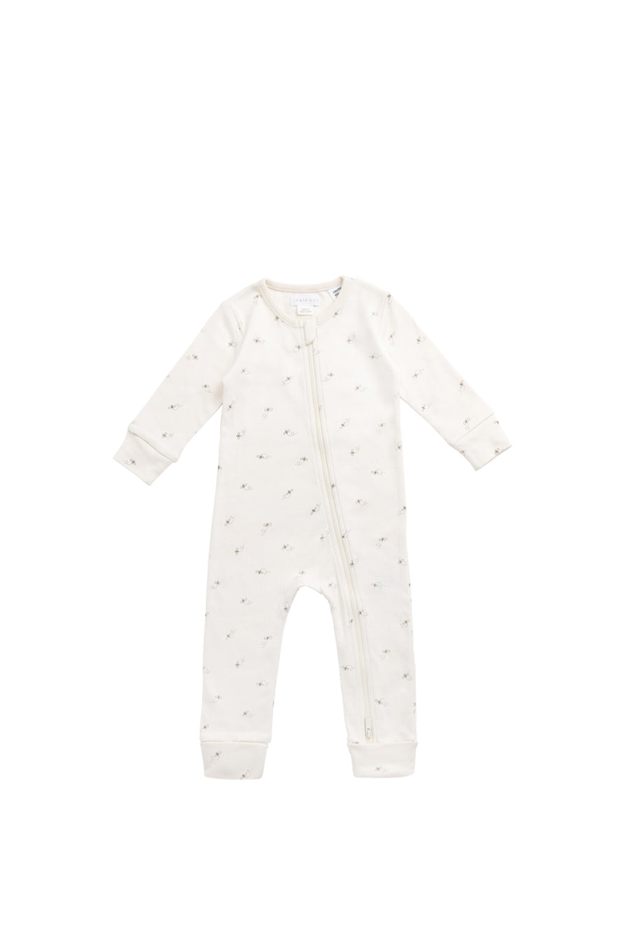 Organic Cotton Reese Zip Onepiece - Bumblebees Childrens Onepiece from Jamie Kay NZ