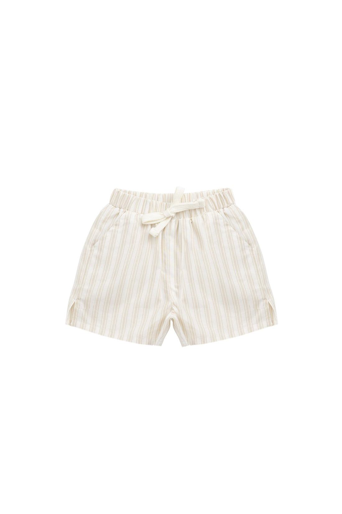 Organic Cotton Silas Short - Variegated Stripe Foam Childrens Short from Jamie Kay NZ
