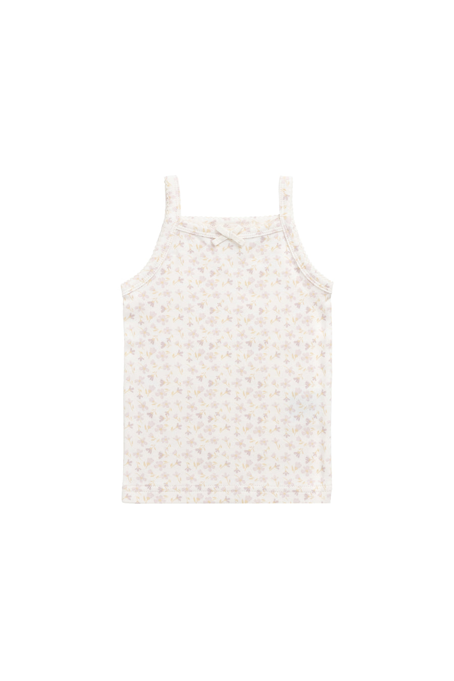 Organic Cotton Singlet - Aries Mauve Childrens Singlet from Jamie Kay NZ