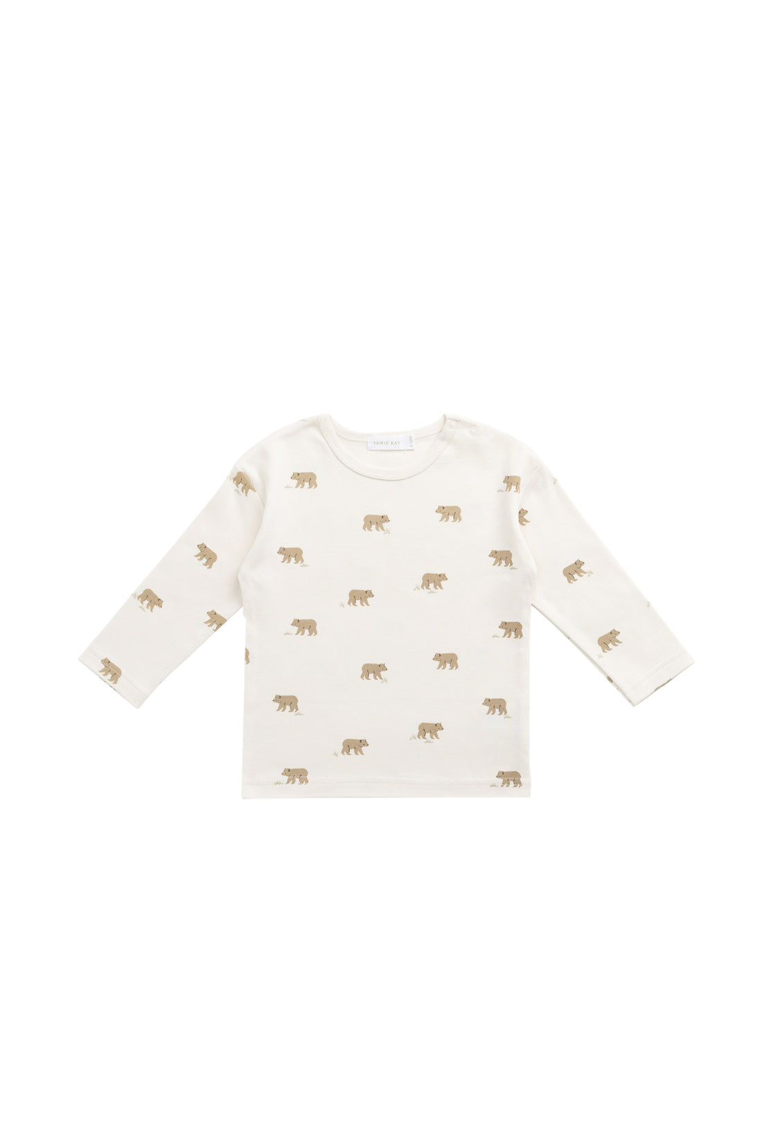 Pima Cotton Arnold Long Sleeve Top - Cub Walk Samoyed Childrens Top from Jamie Kay NZ