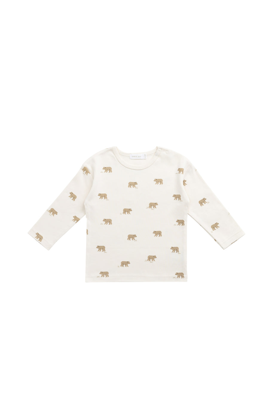 Pima Cotton Arnold Long Sleeve Top - Cub Walk Samoyed Childrens Top from Jamie Kay NZ