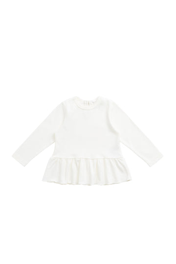 Pima Cotton Bailey Top - Parchment Childrens Top from Jamie Kay NZ