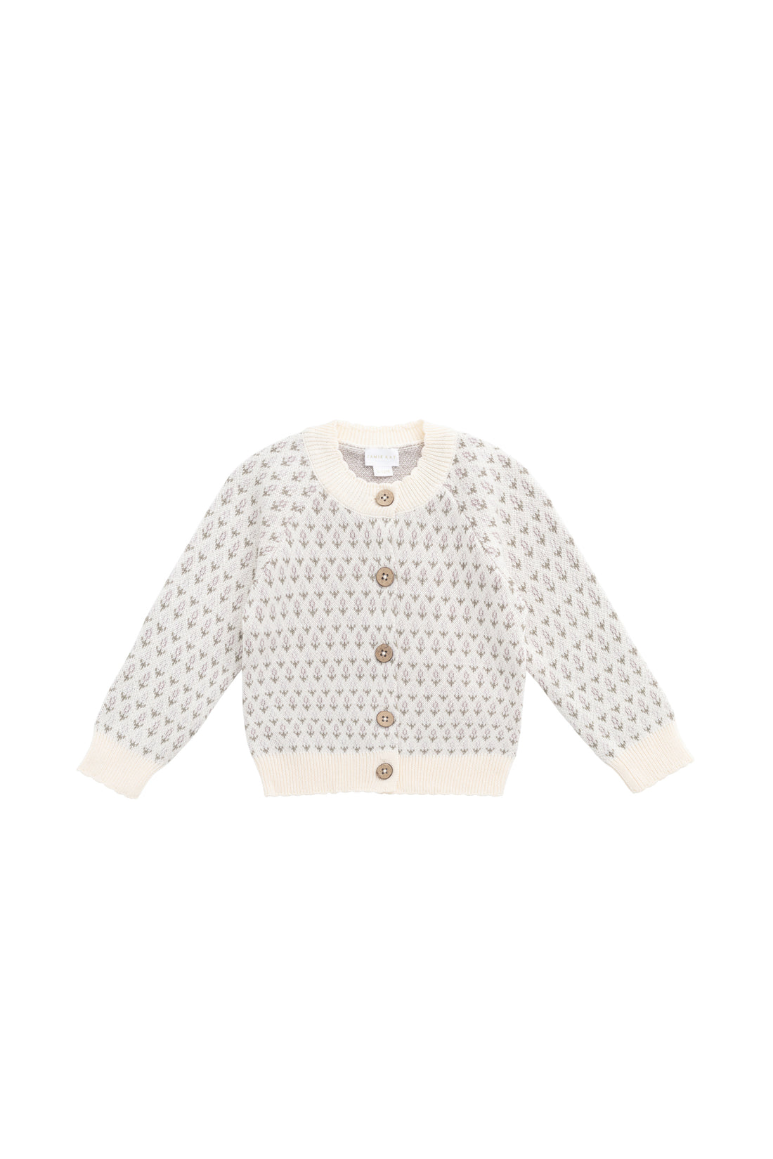 Savannah Jacquard Cardigan - Sheer Pink Childrens Cardigan from Jamie Kay NZ