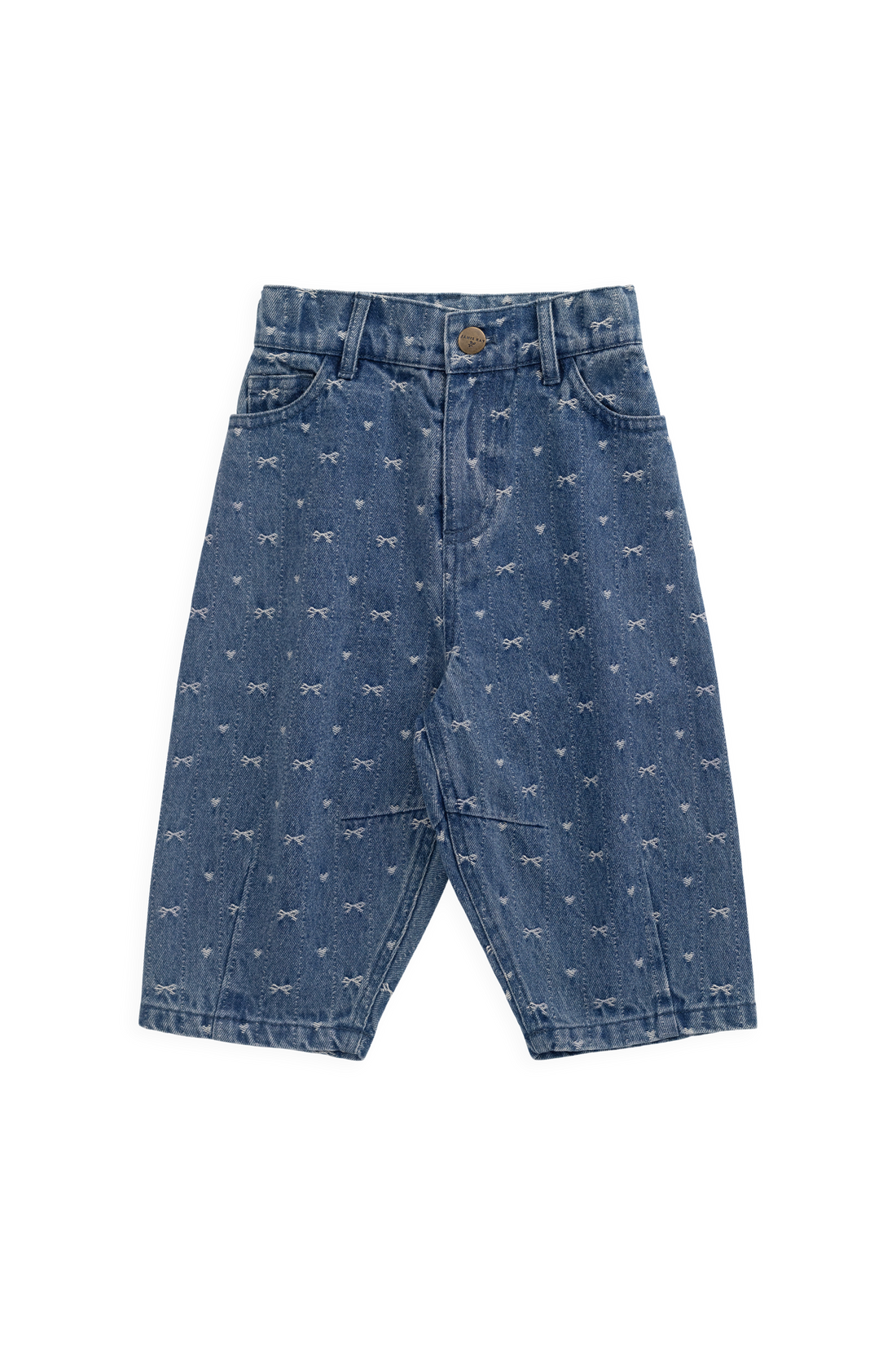 Sierra Pant - Amour Bows Denim Childrens Pants from Jamie Kay NZ