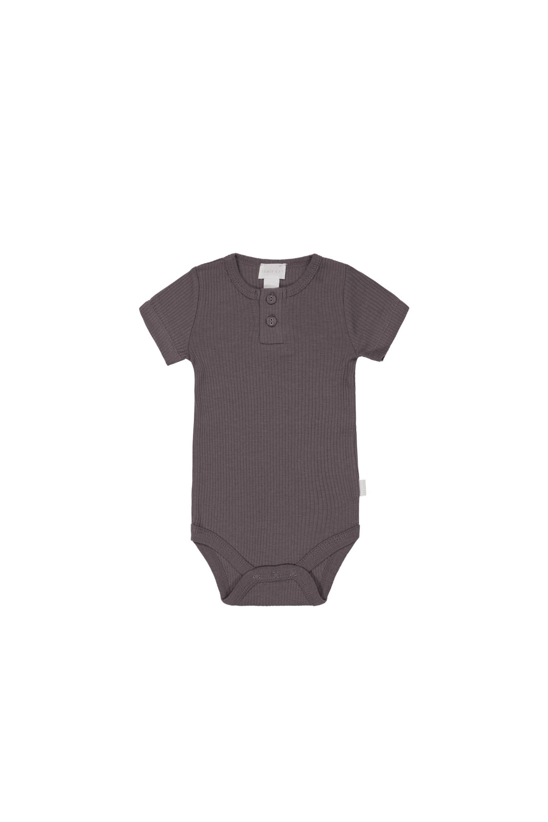 Organic Cotton Modal Darcy Rib Tee Bodysuit - Carob Childrens Bodysuit from Jamie Kay NZ