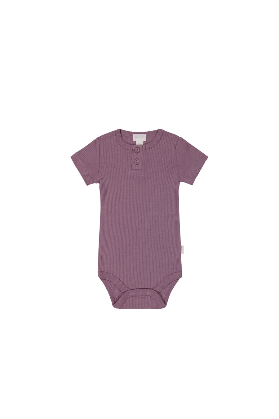 Organic Cotton Modal Darcy Rib Tee Bodysuit - Della Childrens Bodysuit from Jamie Kay NZ