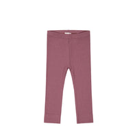 Organic Cotton Modal Everyday Legging - Rosette Childrens Legging from Jamie Kay NZ