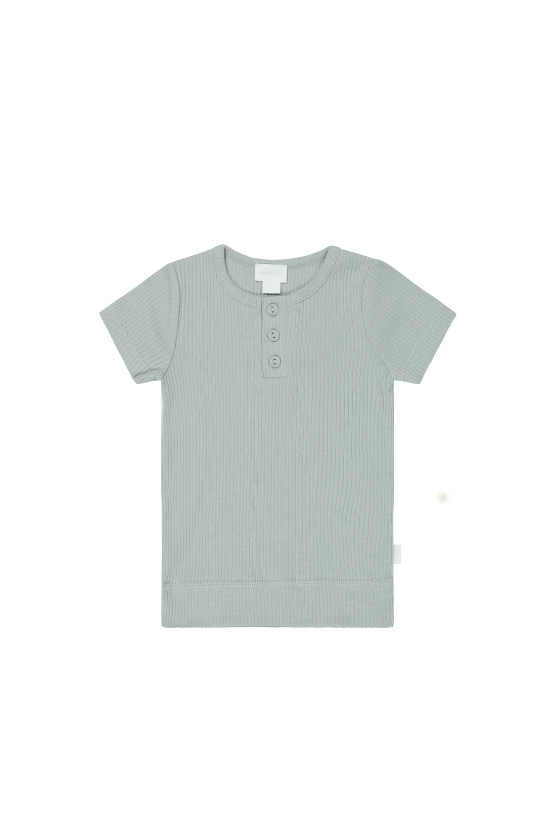 Organic Cotton Modal Henley Tee - Mineral Childrens Top from Jamie Kay NZ
