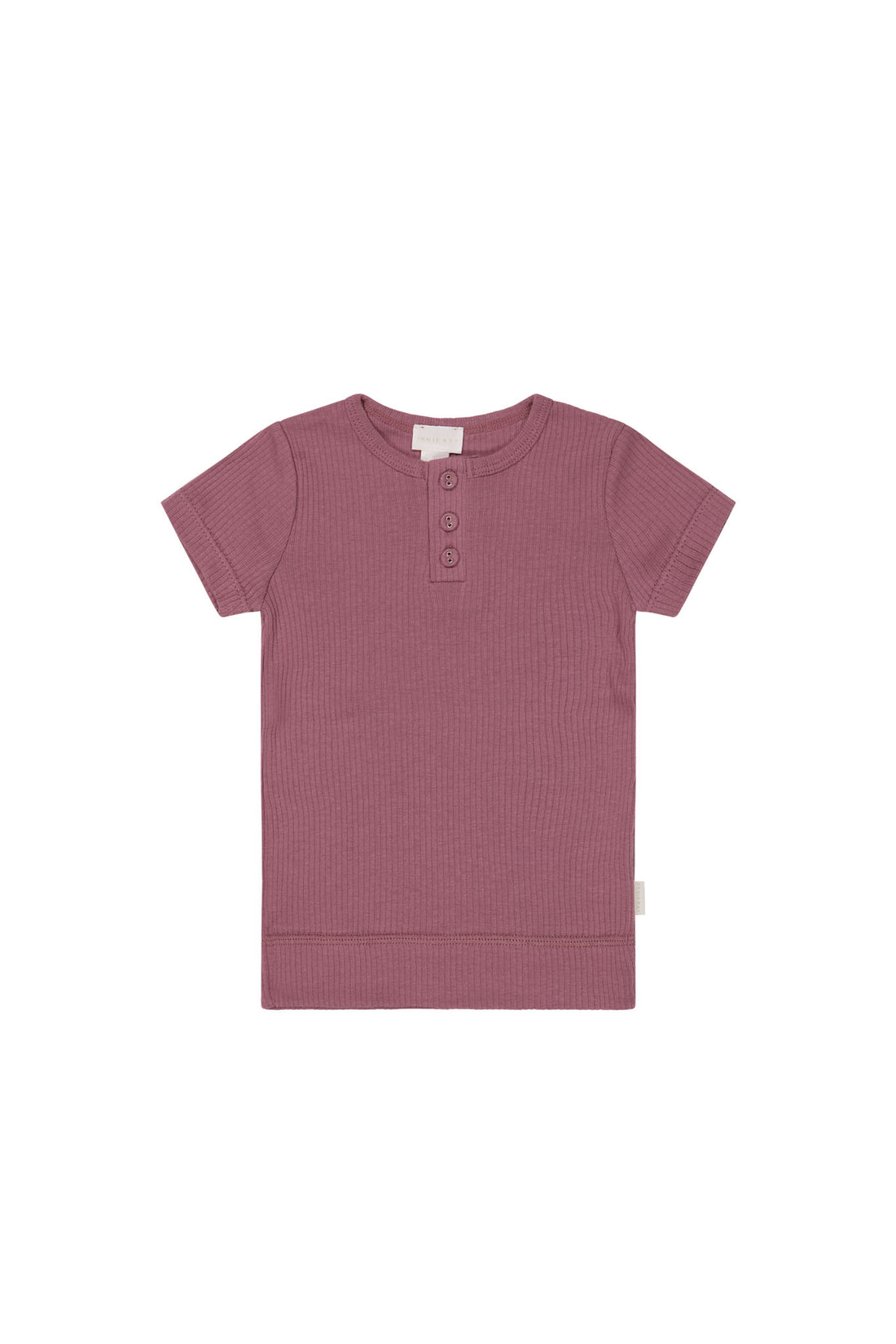 Organic Cotton Modal Henley Tee - Rosette Childrens Top from Jamie Kay NZ