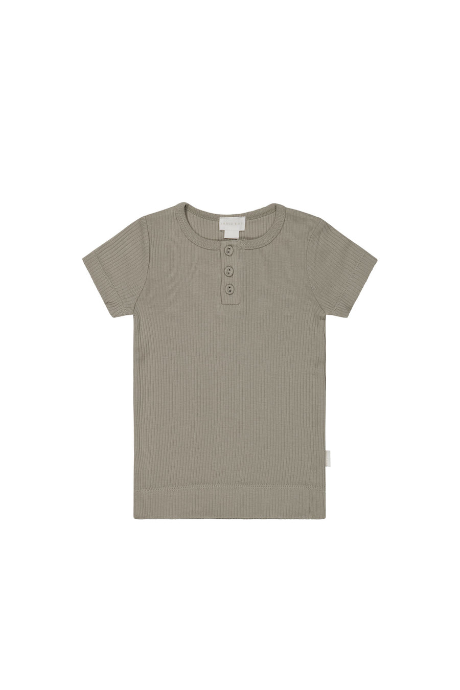 Organic Cotton Modal Henley Tee - Twig Childrens Top from Jamie Kay NZ