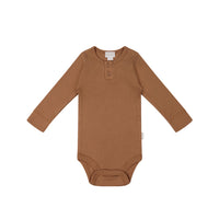 Organic Cotton Modal Long Sleeve Bodysuit - Baker Childrens Bodysuit from Jamie Kay NZ