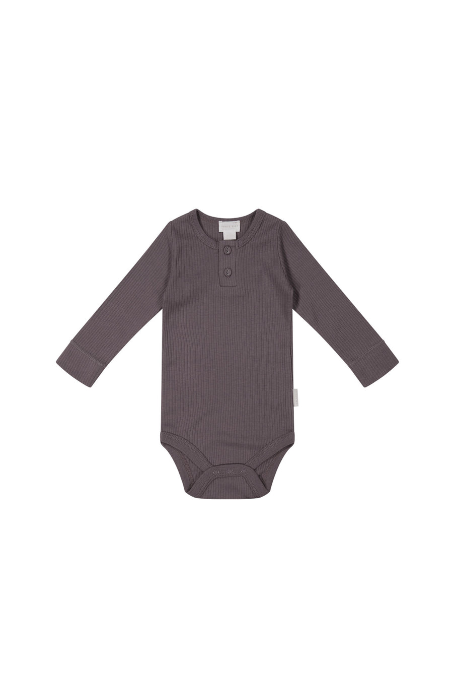 Organic Cotton Modal Long Sleeve Bodysuit - Carob Childrens Bodysuit from Jamie Kay NZ