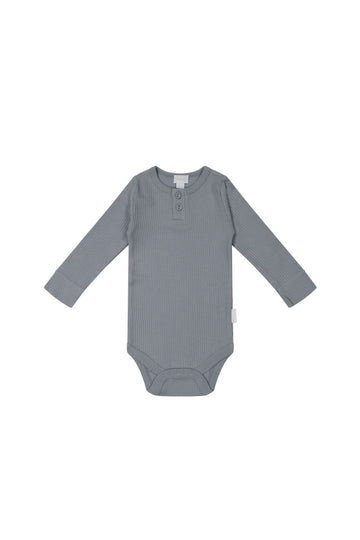 Organic Cotton Modal Long Sleeve Bodysuit - Finch Childrens Bodysuit from Jamie Kay NZ