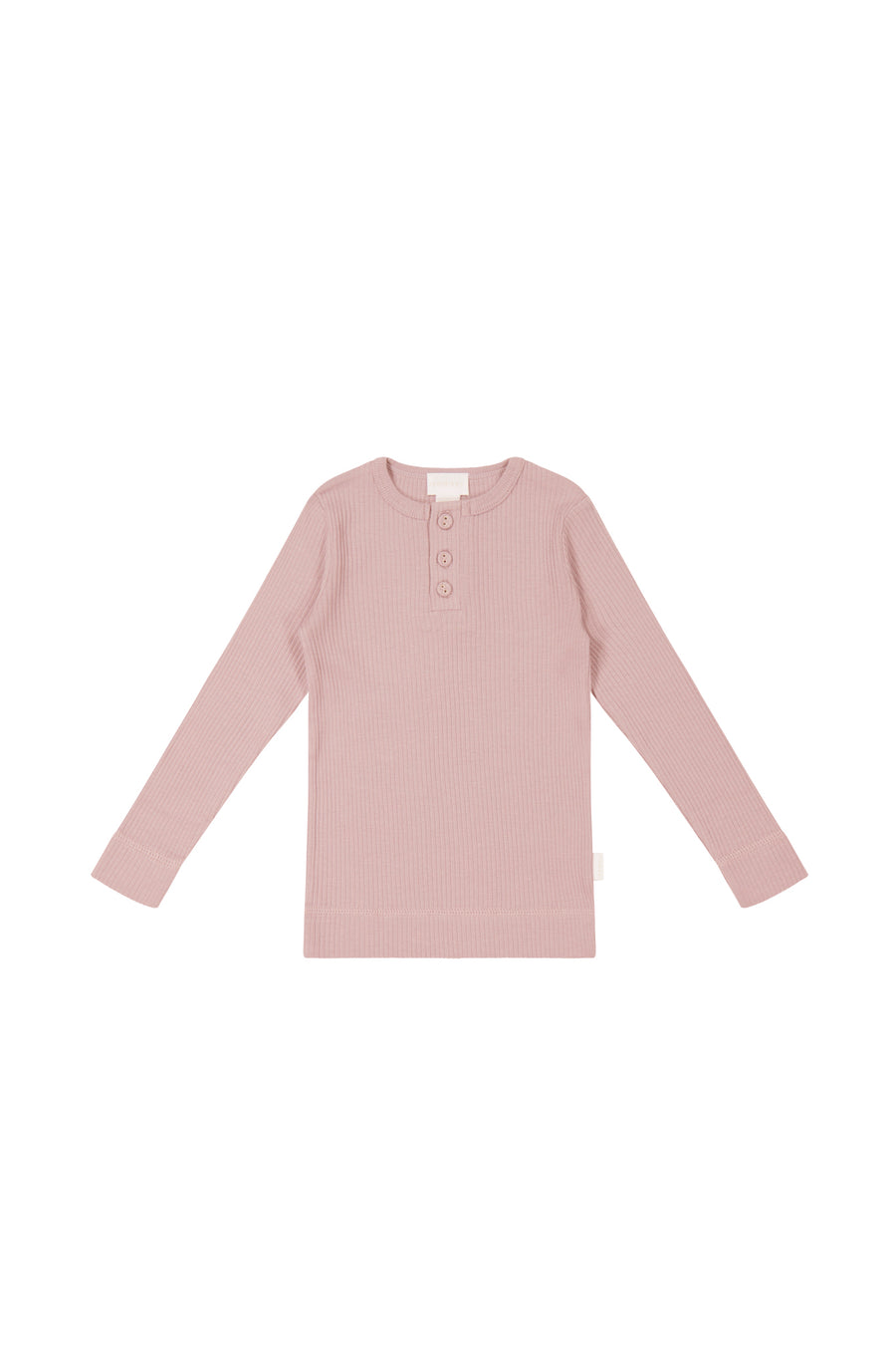 Organic Cotton Modal Long Sleeve Henley - Doll Childrens Top from Jamie Kay NZ