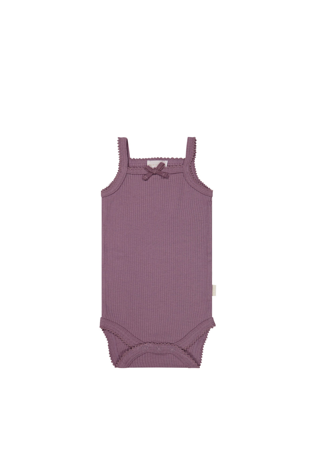 Organic Cotton Modal Singlet Bodysuit - Della Childrens Bodysuit from Jamie Kay NZ