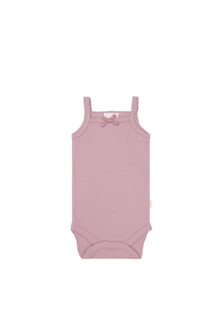 Organic Cotton Modal Singlet Bodysuit - Vintage Violet Childrens Bodysuit from Jamie Kay NZ